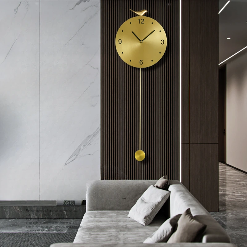 Creative Swing Wall Clock Silent Modern Minimalist Aesthetic Decorative Wall Clock Interior Horloge Murale Home Decoration