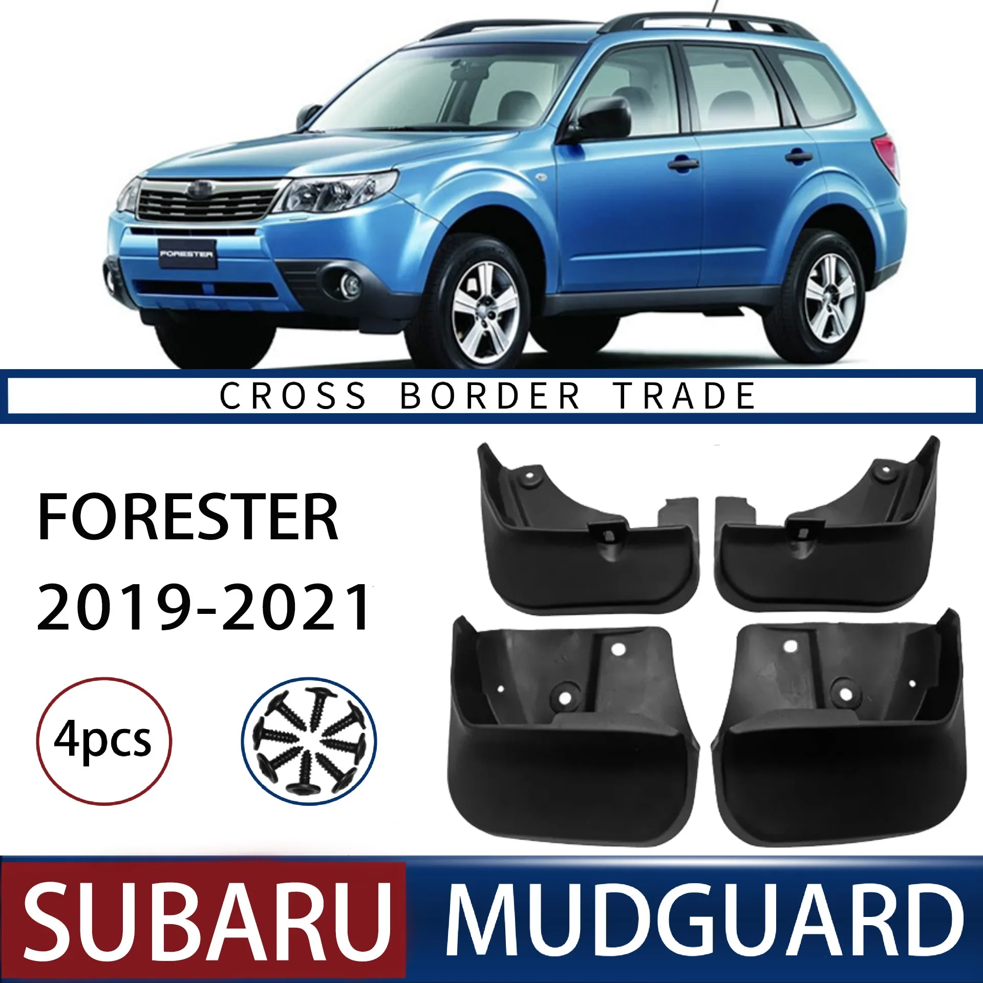 

For Subaru Forester FORESTER 2008-2012 Fender Mudflaps Front Rear Flares Splash Guards Cover Car Accessorie