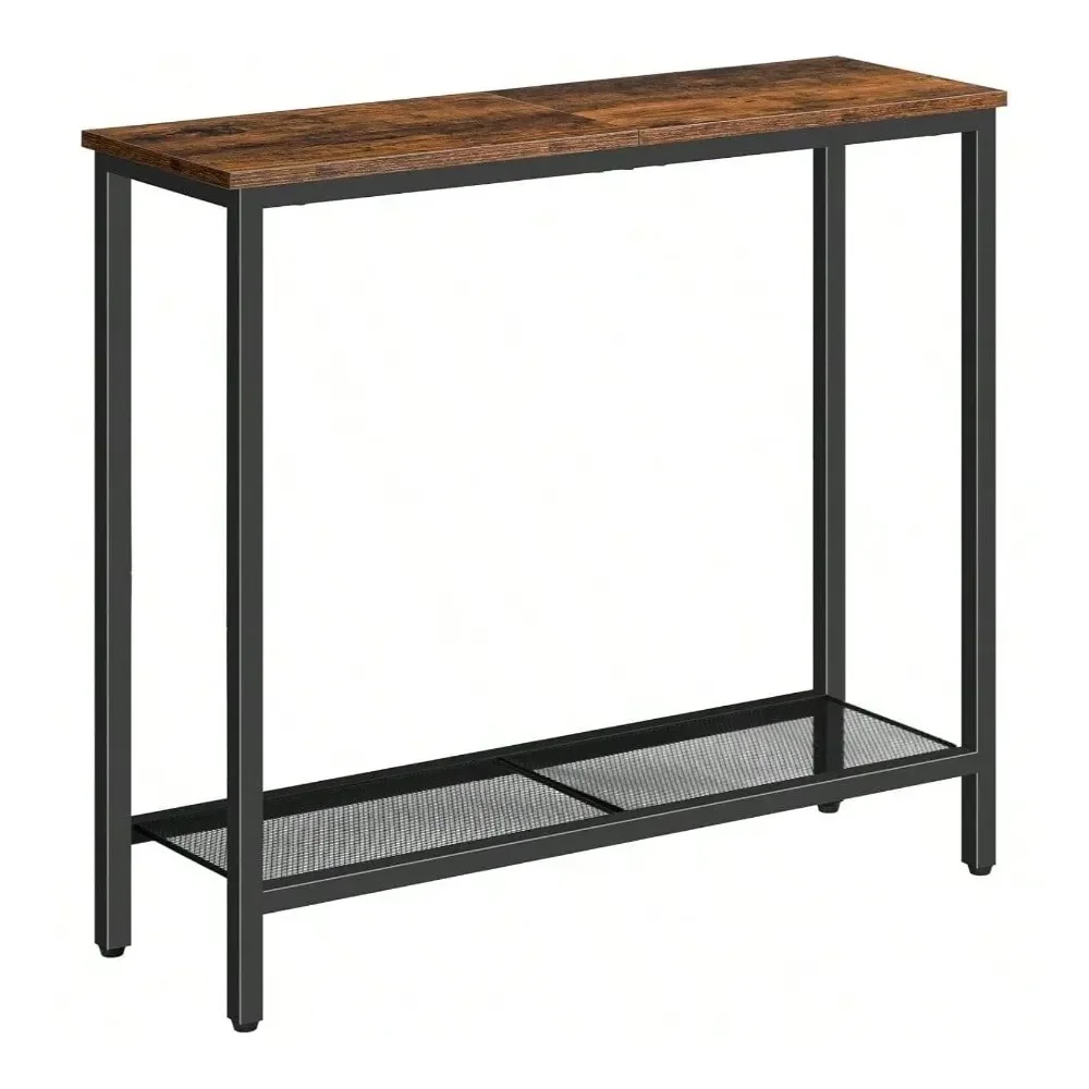 

Узкий консольный столик, небольшой столик для прихожей с полкой, двухуровневый придиванный столик, столик за диван, приставной столик, для прихожей, гостиной