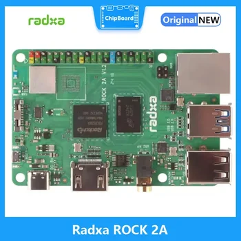 Radxa ROCK 쿼드 코어 CPU 개발 보드 컴퓨터, GPU 및 4K 지원, 2A RK3528A