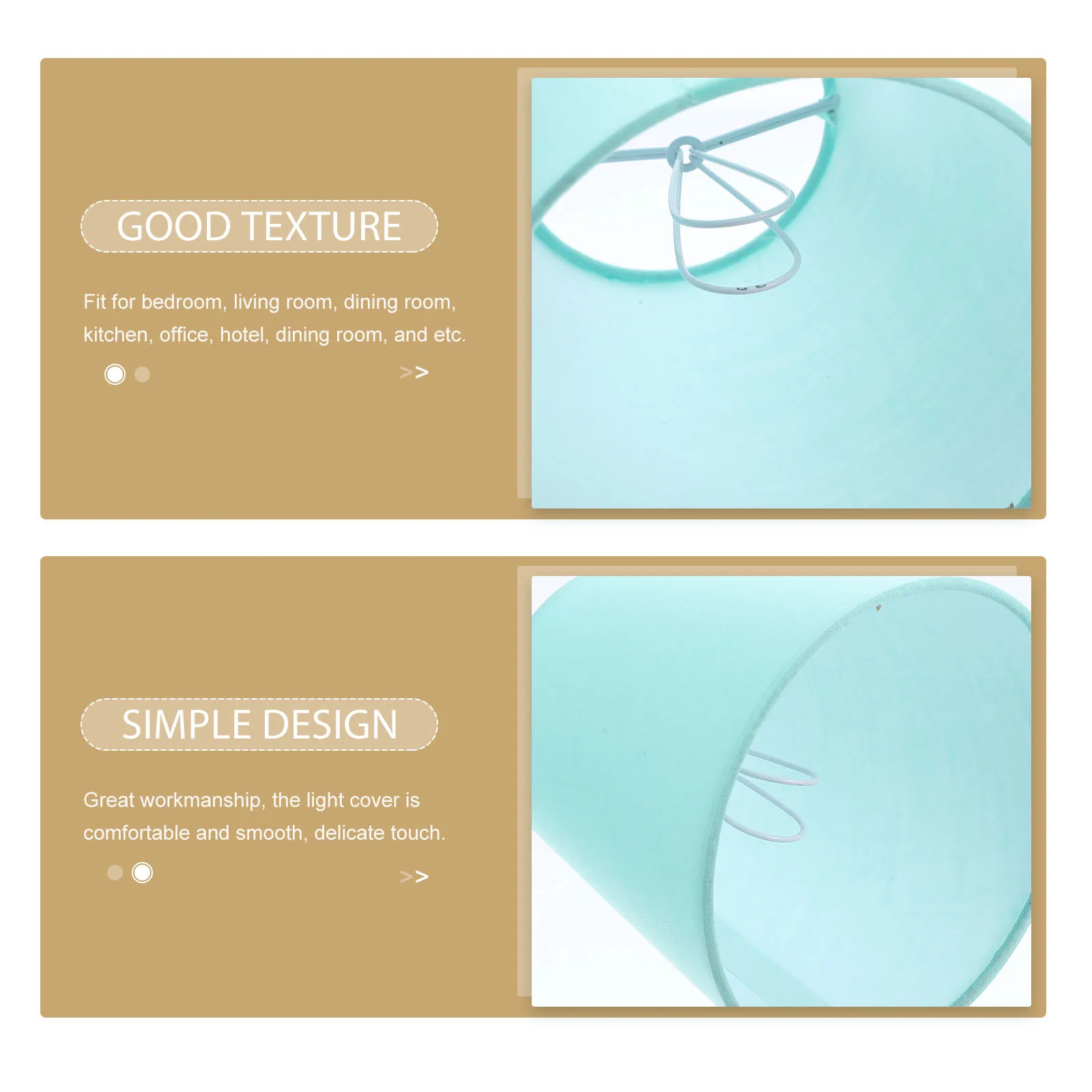 

Decorative Fabric Iron Lamp Shade Simple Design Bedroom Living Room Study Replacement Clip-on Lamp Shade Household Lighting