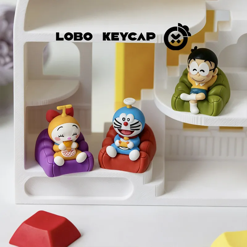 Lobo Keycap Anime Machine Cat Custom Artisan Keycap For Mechanical Keyboard Diy Decorative Collect Ornaments Esc Replace Gift