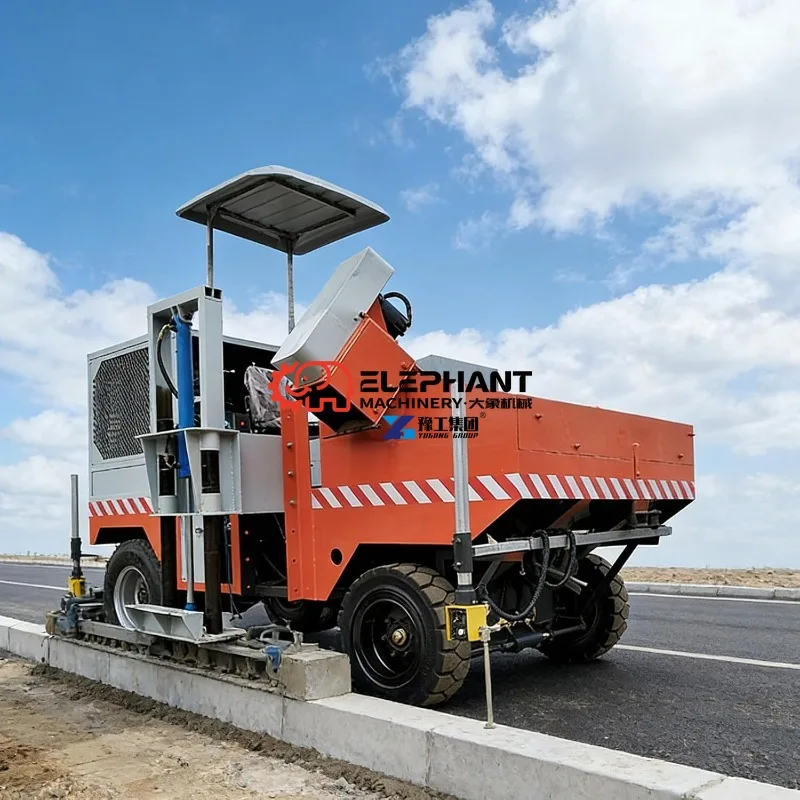 Portable Curb Machine – Asphalt and Concrete Slip Form Curb Forming Equipment for Sidewalk and Street Edge Paving