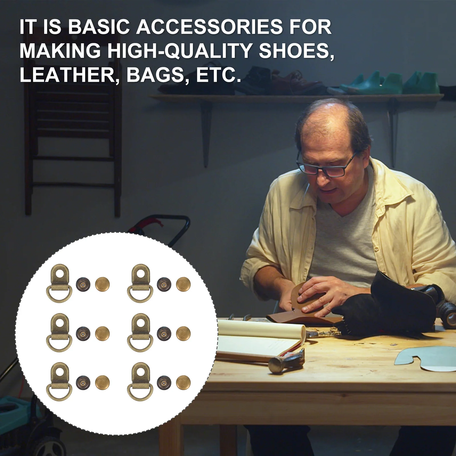 

30Sets Stylish Handbag Buckles Durable Zinc Alloy Iron Materials Easy Disassemble Handbag Button Bag Button Reusable Buckle