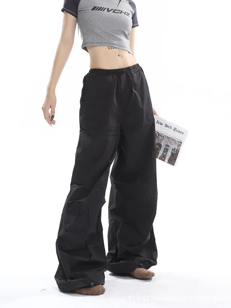 Vintage Y2K Harajuku Baggy Pants Fashion Women Streetwear Hip Hop Joggers Wide Leg Cargo Pant Female Clothes Sweatpants Trousers