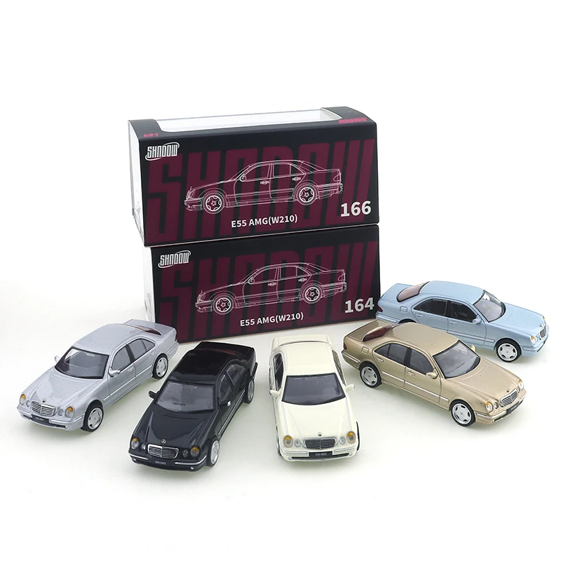 

DCT 1/64 игрушка из сплава Mercedes-Benz E55 AMG (W210) модель автомобиля литая под давлением модель автомобиля украшения Cas игрушки подарочные украшения
