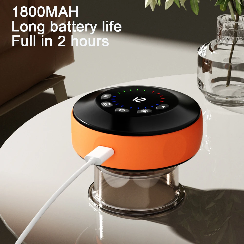 

Электрическая чашка для массажа фасции, дышащая релаксация мышц и контур тела, антицеллюлитный массажер для тела, инструмент для фитнеса Гуаша