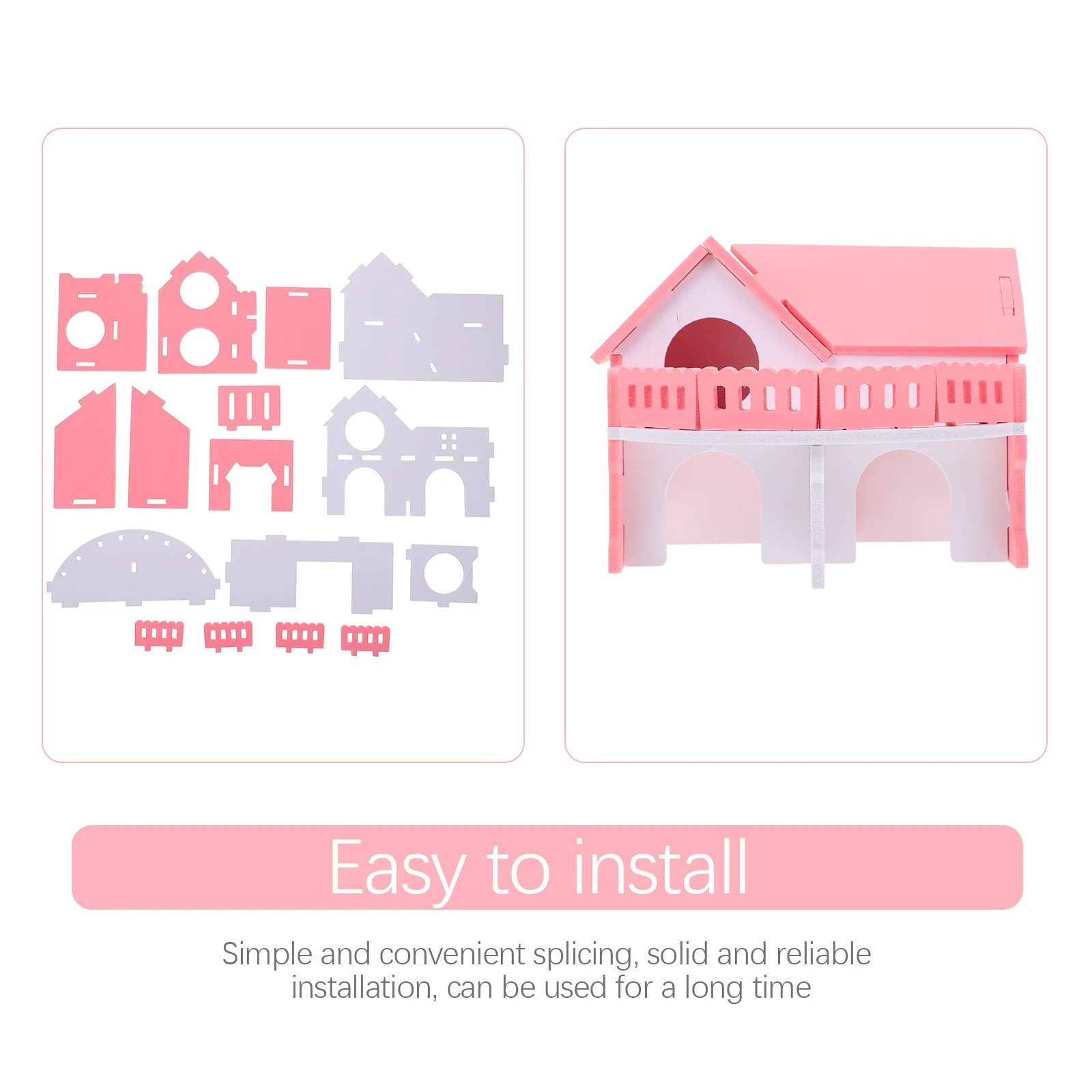 

Hamster Villa Plastic Nest Small Pet House Durable Hideaway For Resting Sleeping Year-Round Use Hamster Sleeping Nest Pet