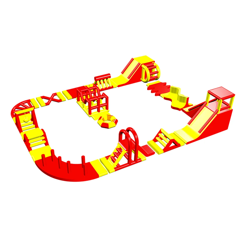 ！@THL Large Inflatable PVC Commercial Outdoor Water Park Obstacle Course with Custom Capacity Floating for Park