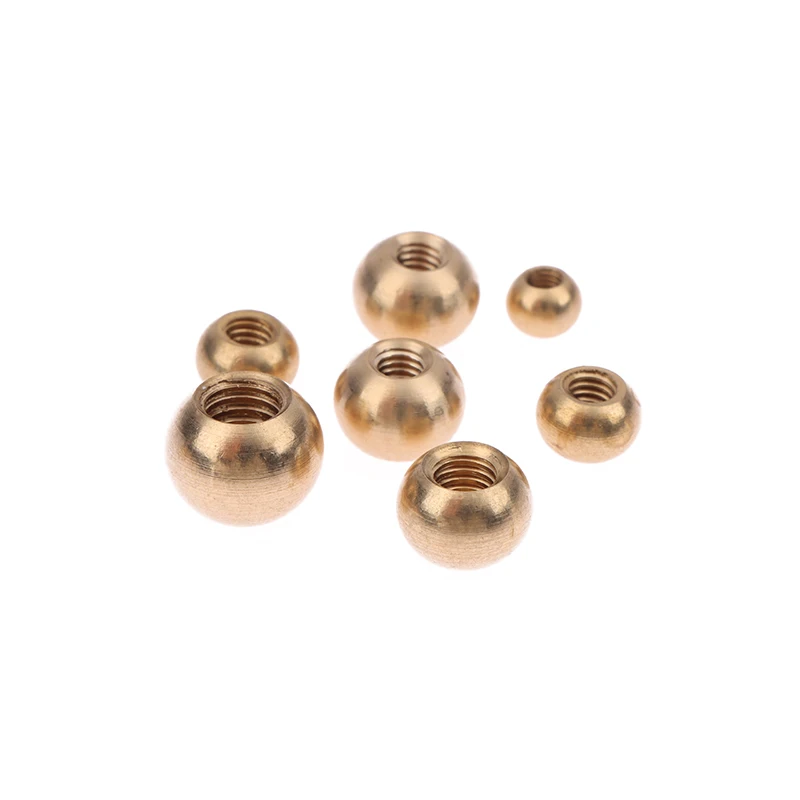 10Pcs/lot M3/M4/M5/M6/M10 Brass Female Ball Head Copper Inner Tooth Ball Nut, Light Cap Nut Cover, Lighting Accessories