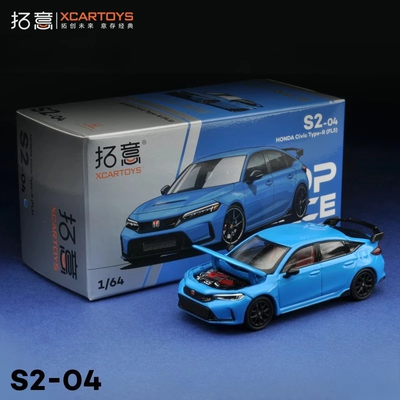 

XCARTOYS 1:64 Honda Civic (FL5) - Racing Blue Alloy Diecast Model Car Toy Collection Gift Adult Decoration Boys Toys Gifts
