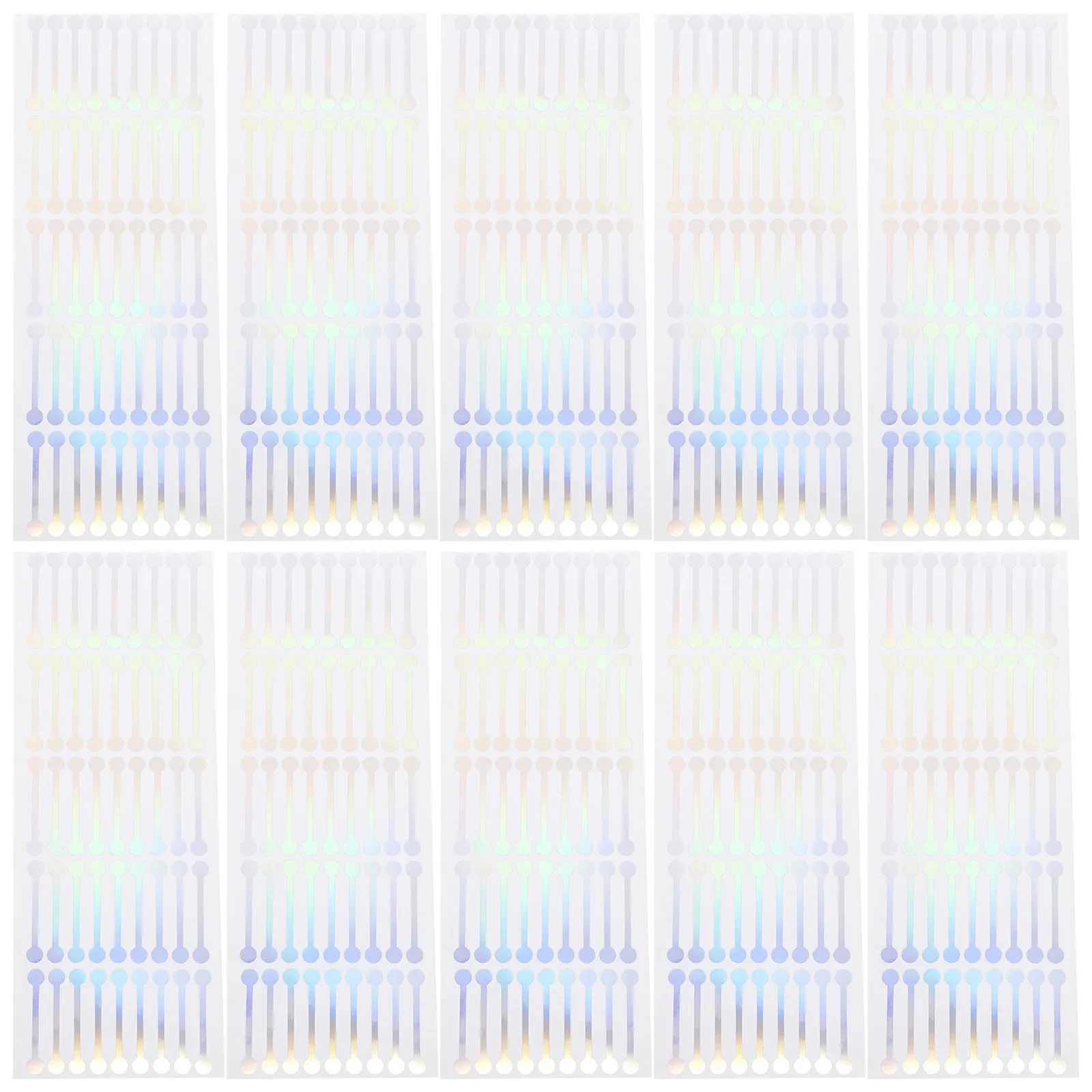 500Pcs Sealing Stickers Tamper Evident PVC Self Adhesive Seal Decals for Beauty Products Essential Oil Bottles Soft Tubes Gift