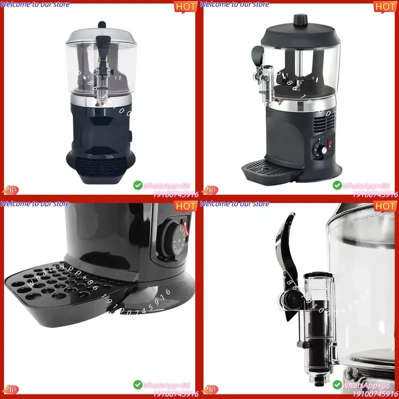 2026CE Commercial 5Liter Black Hot Chocolate Dispenser Portable Serve Shot Maker CE ROHS Certified