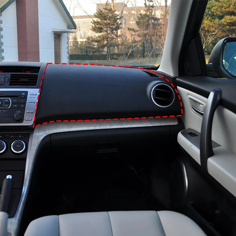For Mazda 6 GH 2007-2013 Brand Dashboard Cover Panel Center Console Copilot Trim Panel Instrument Panel Auto Interior Parts