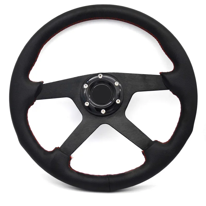 Colorful Hot Universal Quick D Shape Racing Car Steering Wheel Car Modify Racing Steering Wheel Car For TRD Jeep And Decoration