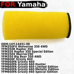 Air Filter Intake Air Cleaner Element For Yamaha YFM350FX YFM350R Raptor 350 YFM350X YFM600F YFM350 YFM660FA 660 1UY-14451-00