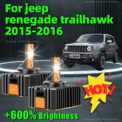 LED Headlights Canbus 30000LM D5S Auto Bulbs Two-sided CSP Chip Car Lamp HID 6000K For jeep renegade trailhawk 2015 2016