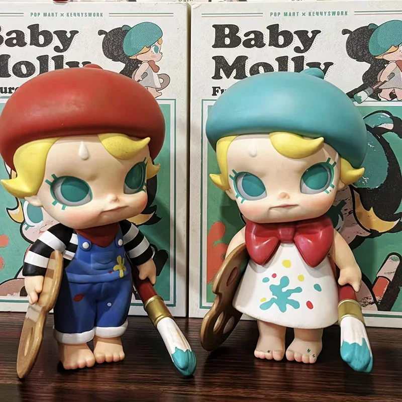 

POP MART Baby Molly Future Painter Series Blind Box Toys Mystery Box Guess Bag Doll Desktop Collection Anime Figure