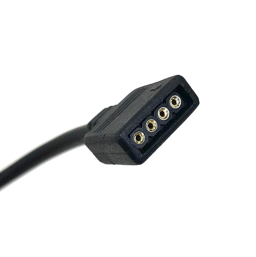 4 Pins RGB LED Tape Connector 1 to 1 2 3 4 5 Plug Power Splitter Cable 4pin Needle Female Connector Wire for RGB Led Strip Light