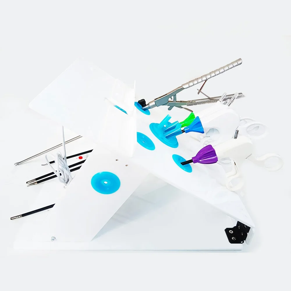Laparoscopic Training Box Simulator Trainer Complete Set With Camera And Needle Holder For Medical Teaching Practice