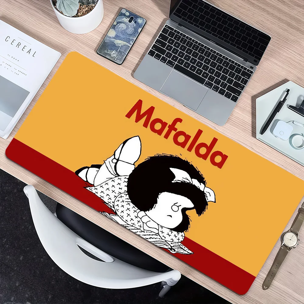 Cartoon M-Mafalda Cute Mouse Pad Non-slip Thickened MousePad Large Writing Lockedge Office Student Gaming Cushion