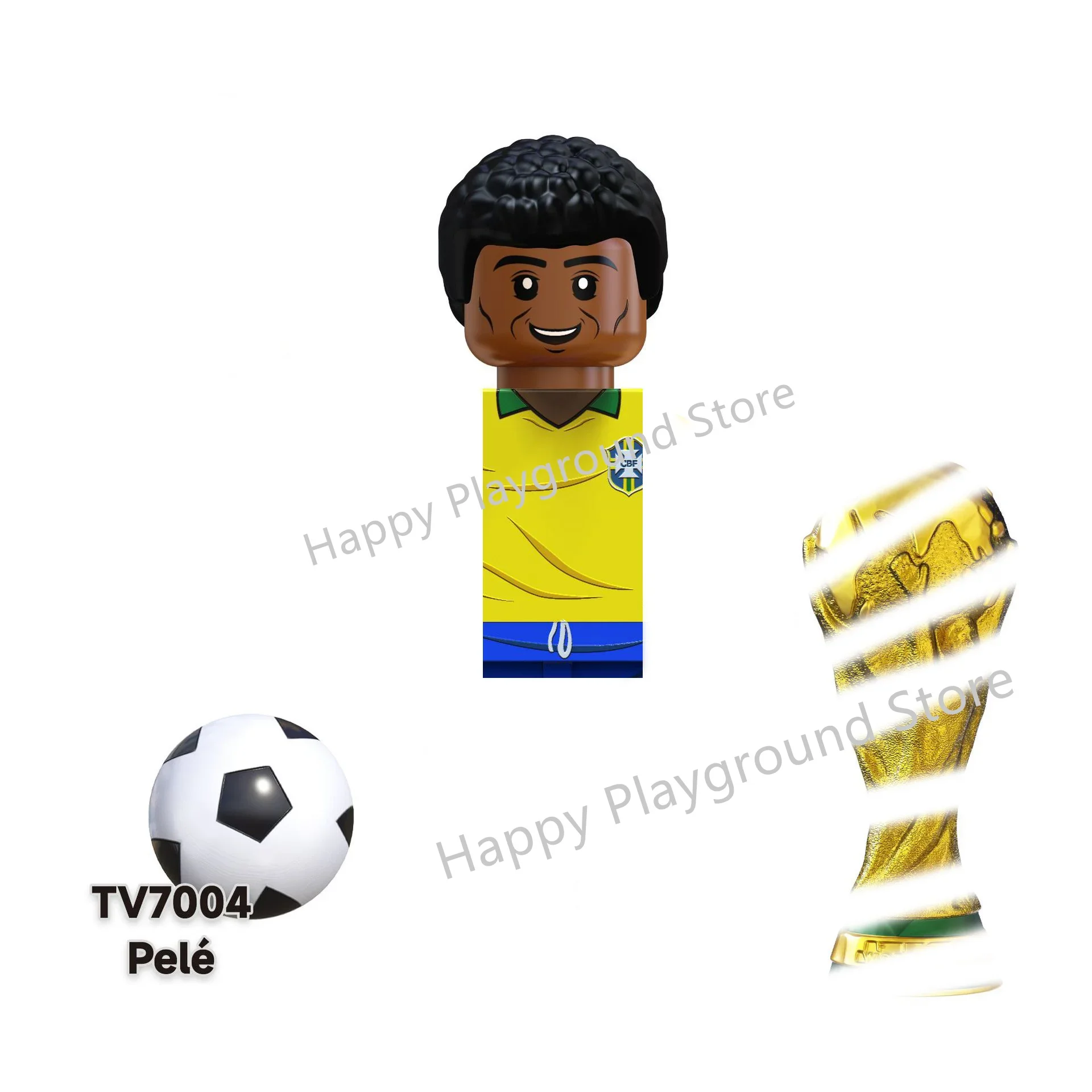 TV Football Stars Figure Sport Player Bailey Messi Ronaldo Building Blocks Bricks Mini Action Figures Toys Kids Christmas Gifts