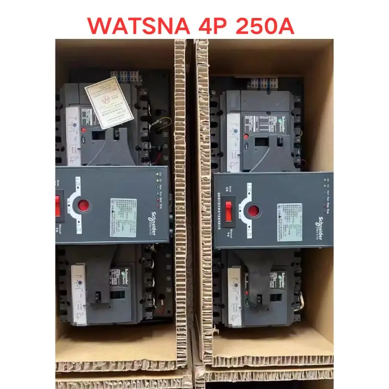 Used WATSNA 4P 250A Dual power automatic transfer switch Functional test OK Fast delivery