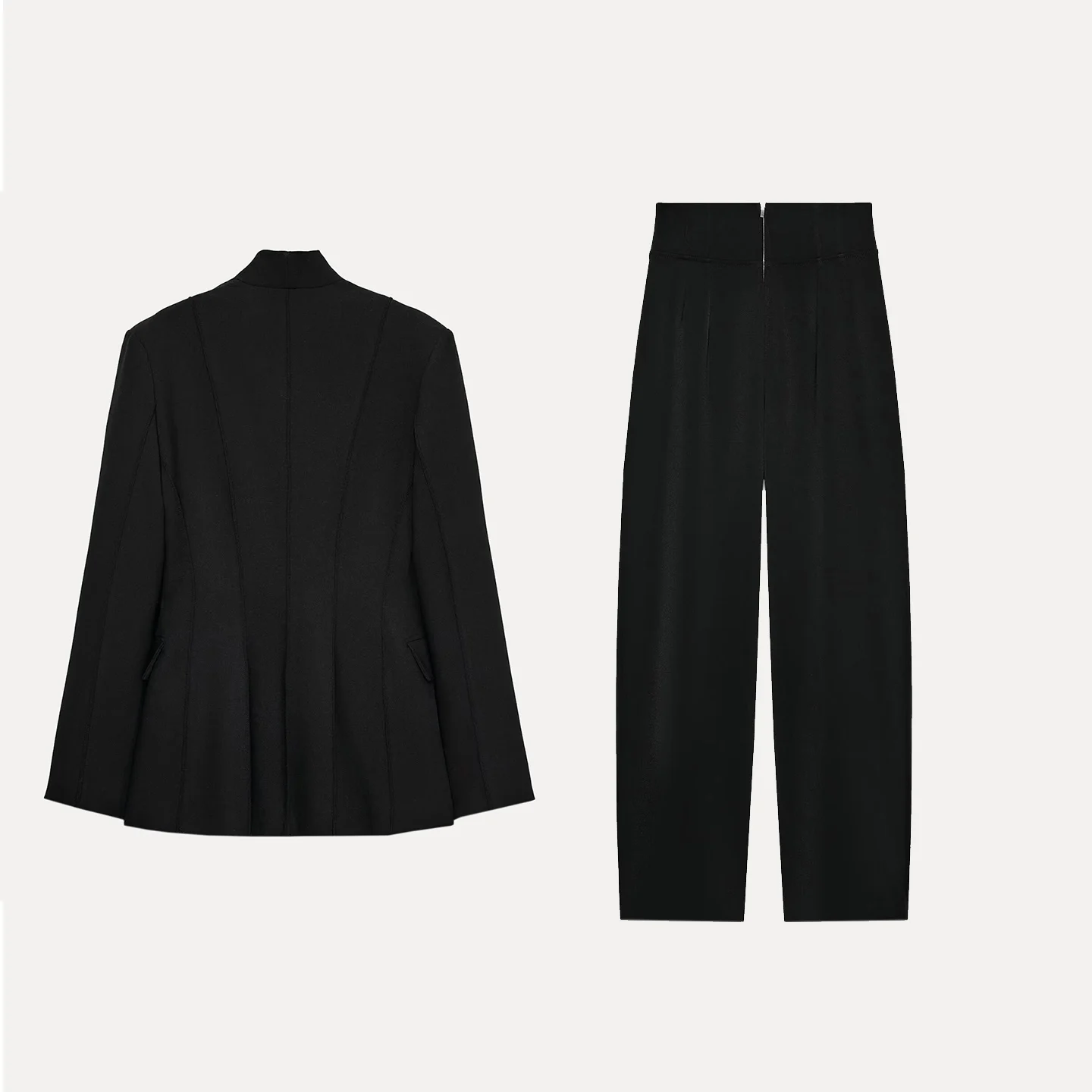 レディース スーツ ジャケット ジッパー パンツ 通勤スタイル 長袖 無地 秋の新作 ファッション セット Z ブランド