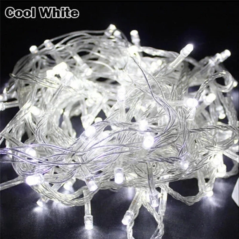 String Garland Christmas Tree Fairy Lighting Luce Waterproof 10M 5M 100Led 40Led Home Garden Party Outdoor Holiday Decoration