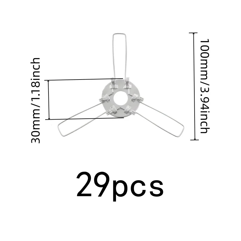 29 pcs 100mm Lampshade Spring Clamps with Firm Secure Grip, ideal for Lampshade Fixing and DIY Lighting Renovation
