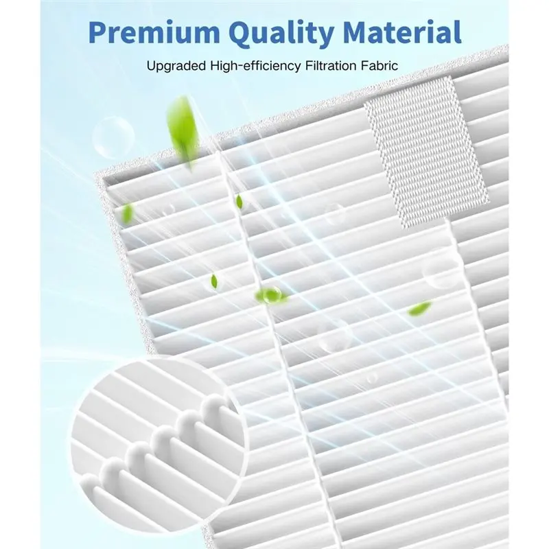 B98A-Replacement HEPA Filters(6Pcs) For Momcozy Kleanpal Pro/Grownsy Papablic/MOMFANN Baby Bottle Washer And Sterilizer