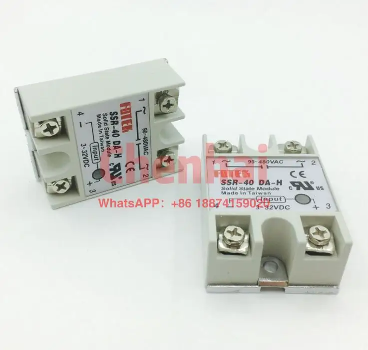 FOTEK Fused Single Phase Solid State Module Relay SSR-40DA-H