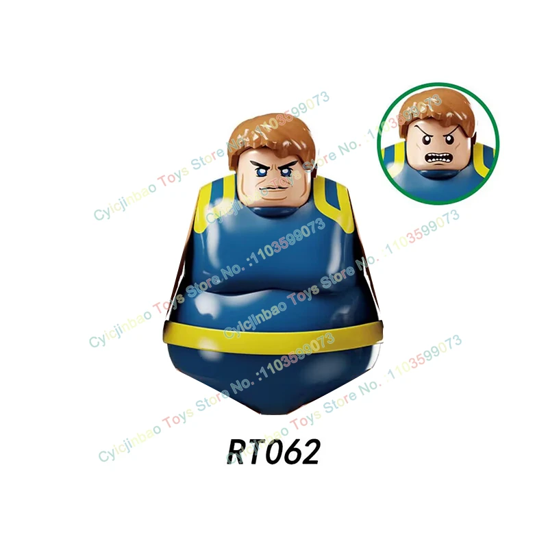 Bloques de construcción de la serie de cómics RT062 para niños, Mini figuras de acción, accesorios creativos, modelo de ladrillos, juguetes para niños