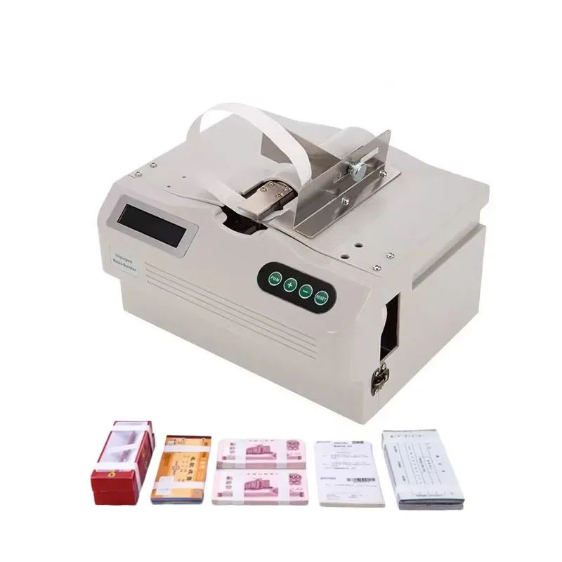 220V/110V Intelligent Induction Paper Tape Strapping Machine Banknote Tying Machine Hot Melt Paper Belt Binder