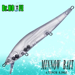 Dr.Holife 20PCS/LOT Unpainted Minnow Blanks Lure 12CM 11G Floating Minnow Bait Artificial Hard Bait With Rattles For DIY Lures