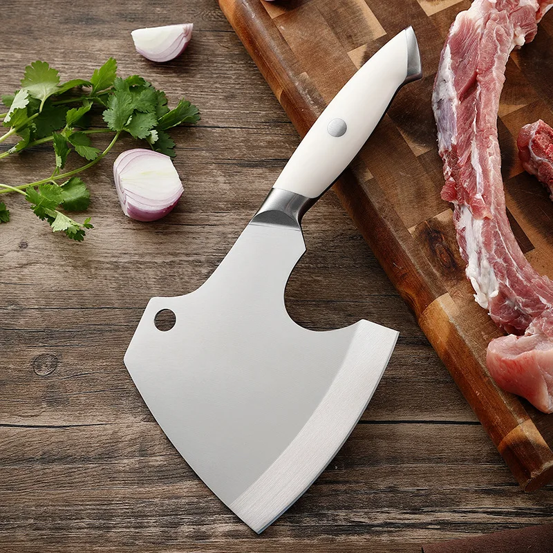 XITUO Meat Cleaver Butcher Axe Bone Chopper Heavy Duty Bone Cutting Knife Bone Breaker Stainless Steel Thicken Blade Kitchen Axe