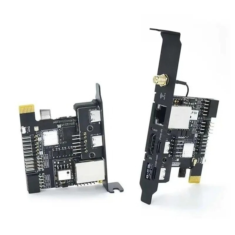 PCIe KVM Over IP remote control card, HDMI output, Mini PiKVM for desktop servers, remote access and management
