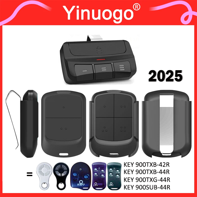 

YNG800 For KEY 900TXB 42R 44R 900TXG44R 900SUB44R 433MHz Garage Door Remote Control With Clip