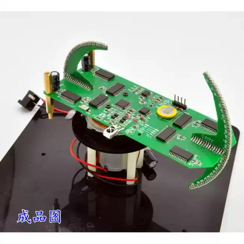 Double Spherical Rotating LED Display POV Clock Kit Advertising Screen Display Screen Globe DIY Kit Parts