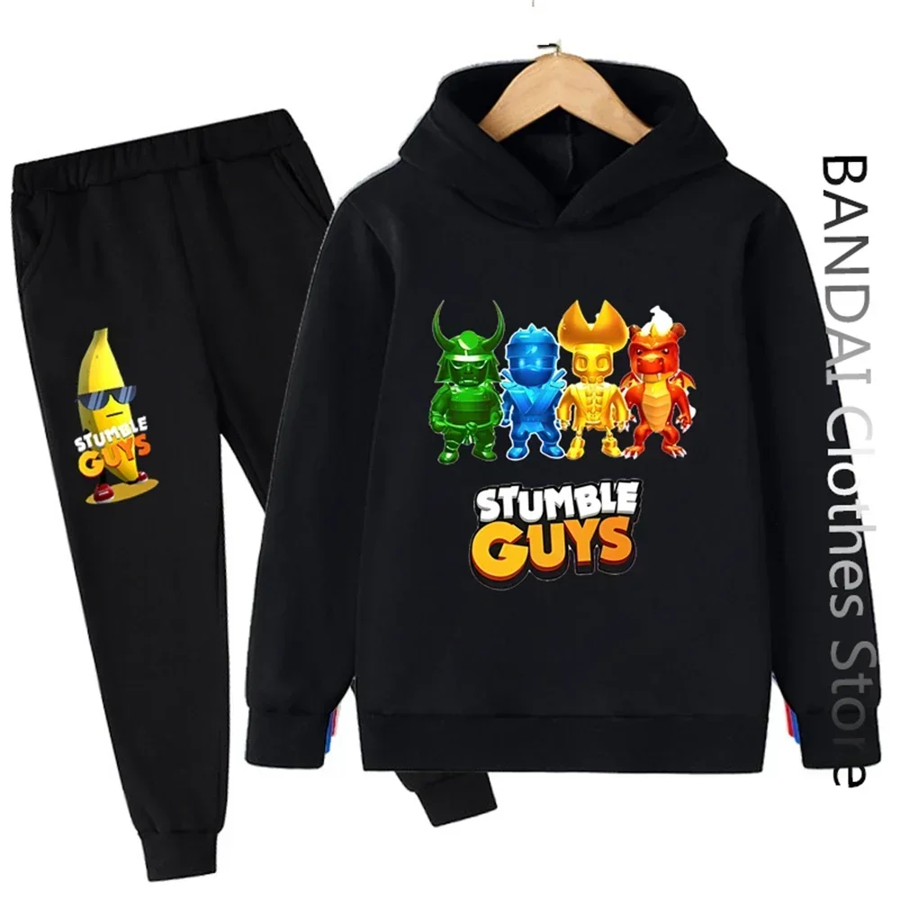 Stumbleguys Hoodie Set Kids Clothes Boys Girls Clothing Children's Sports Suit Autumn Hoodie Pants 2-piece Set