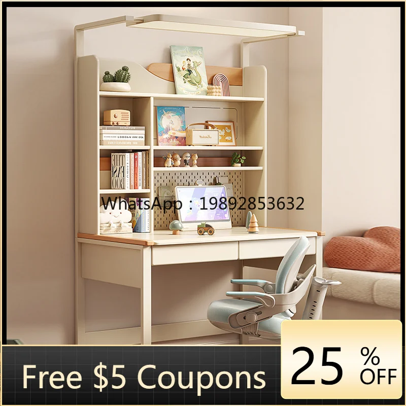 YFY Sunshine Study Desk and Chair Adjustable Height Posture Correction Seat for Elementary School Students