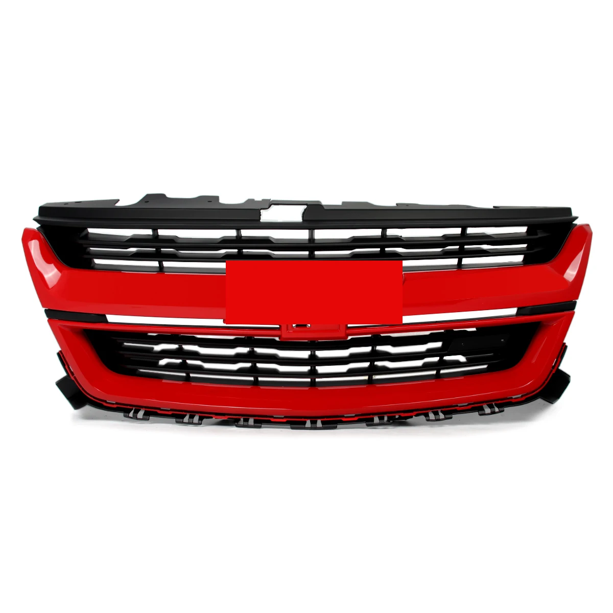 Race Red Front Bumper Grille Modified Grill For Chevy Chevrolet Colorado 2015-2020 Front Radiator Grill Upper Grille Accessories