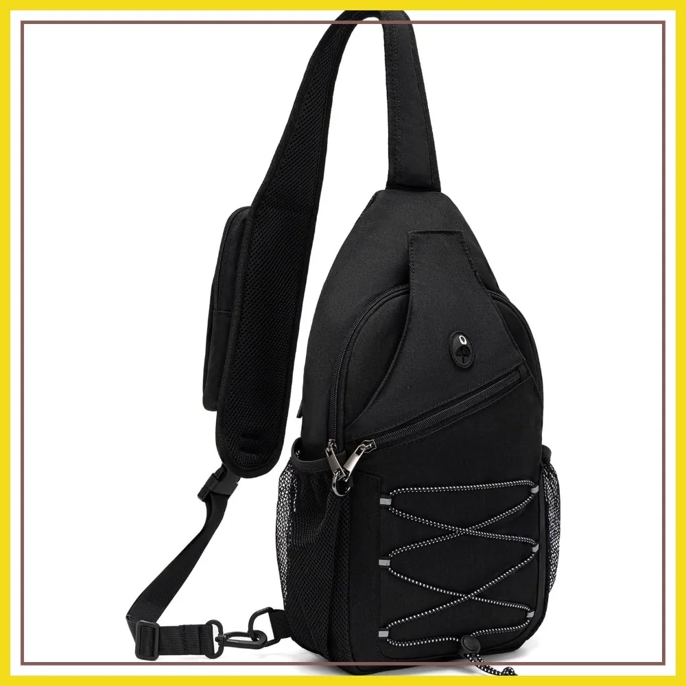 

Anti Theft Sling Bag RFID Blocking Crossbody Chest Bag Water Resistant Travel Fits 9.7" iPad