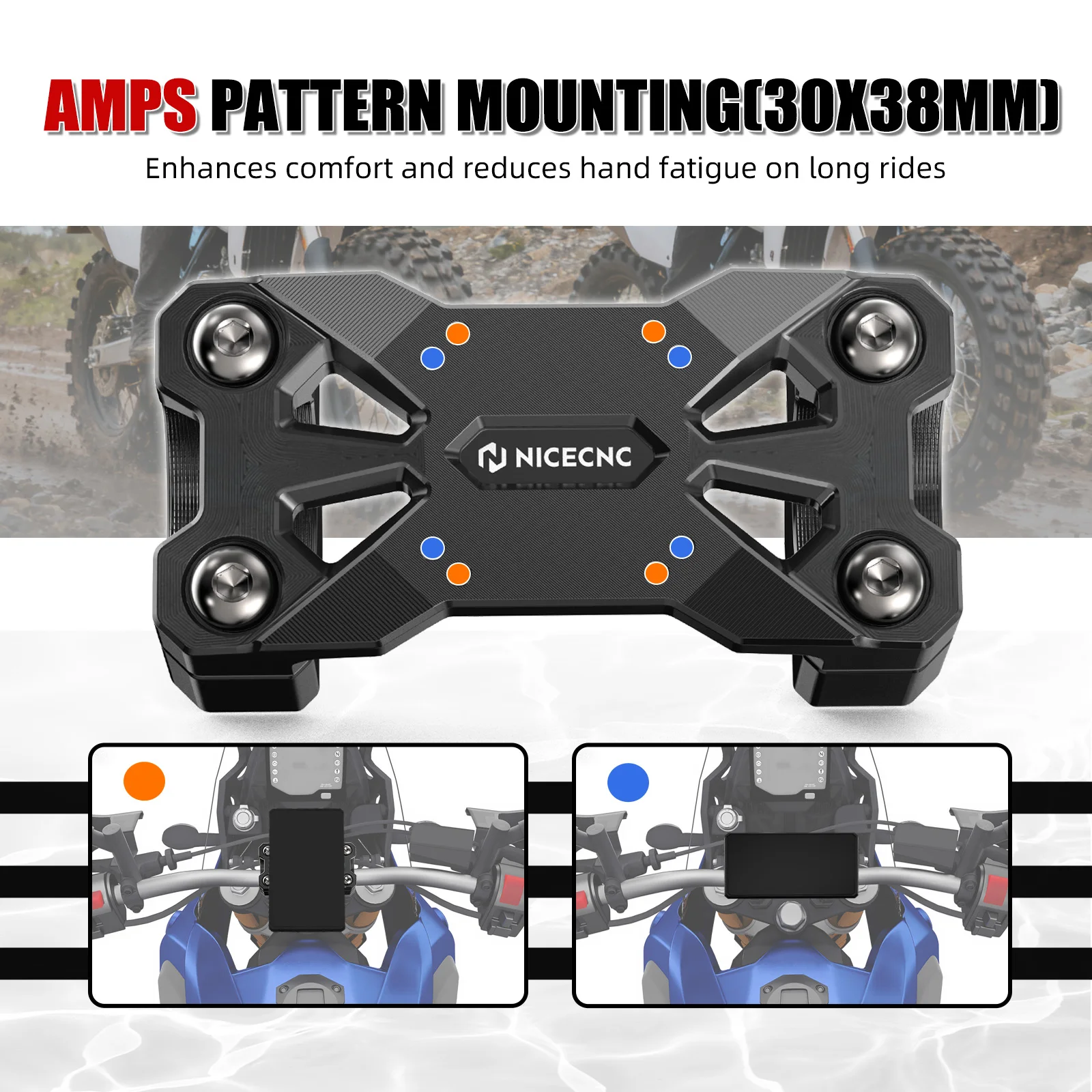 1 "ارتفاع دراجة نارية لتحديد المواقع بين قوسين أمبير جبل المقود الناهضون جبل المشبك لهوندا CRF1100L أفريقيا التوأم/مغامرة 2020-2024 2025