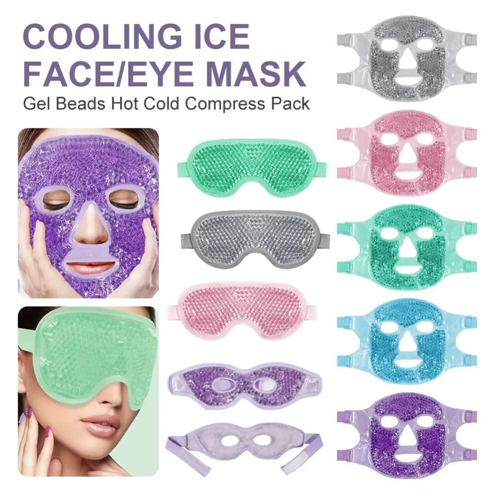 Cooling Massager Face Skin Care Eye Mask Cold Hot Compress Gel Ice Mask Ice Gel Face Mask Facial Mask Cooling Sleep Mask