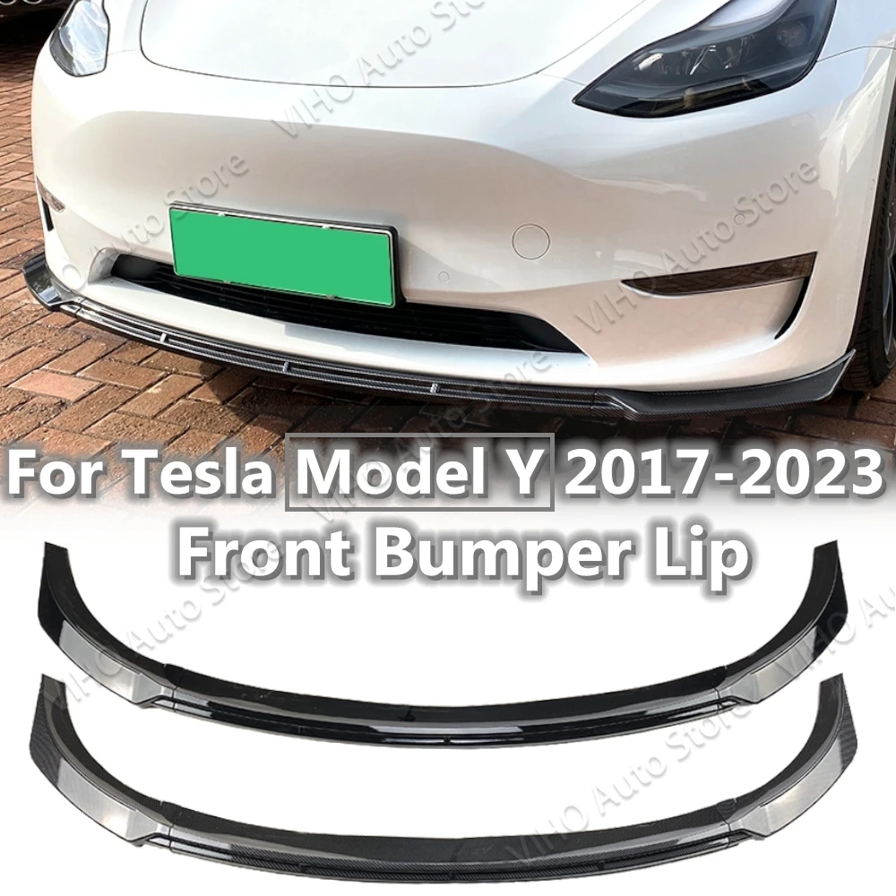 For Tesla Model Y Maxton Style Car Front Bumper Lip Splitter 2017 2018 2019 2020 2021 2022 2023 Lower Diffuser Body Kit Spoiler