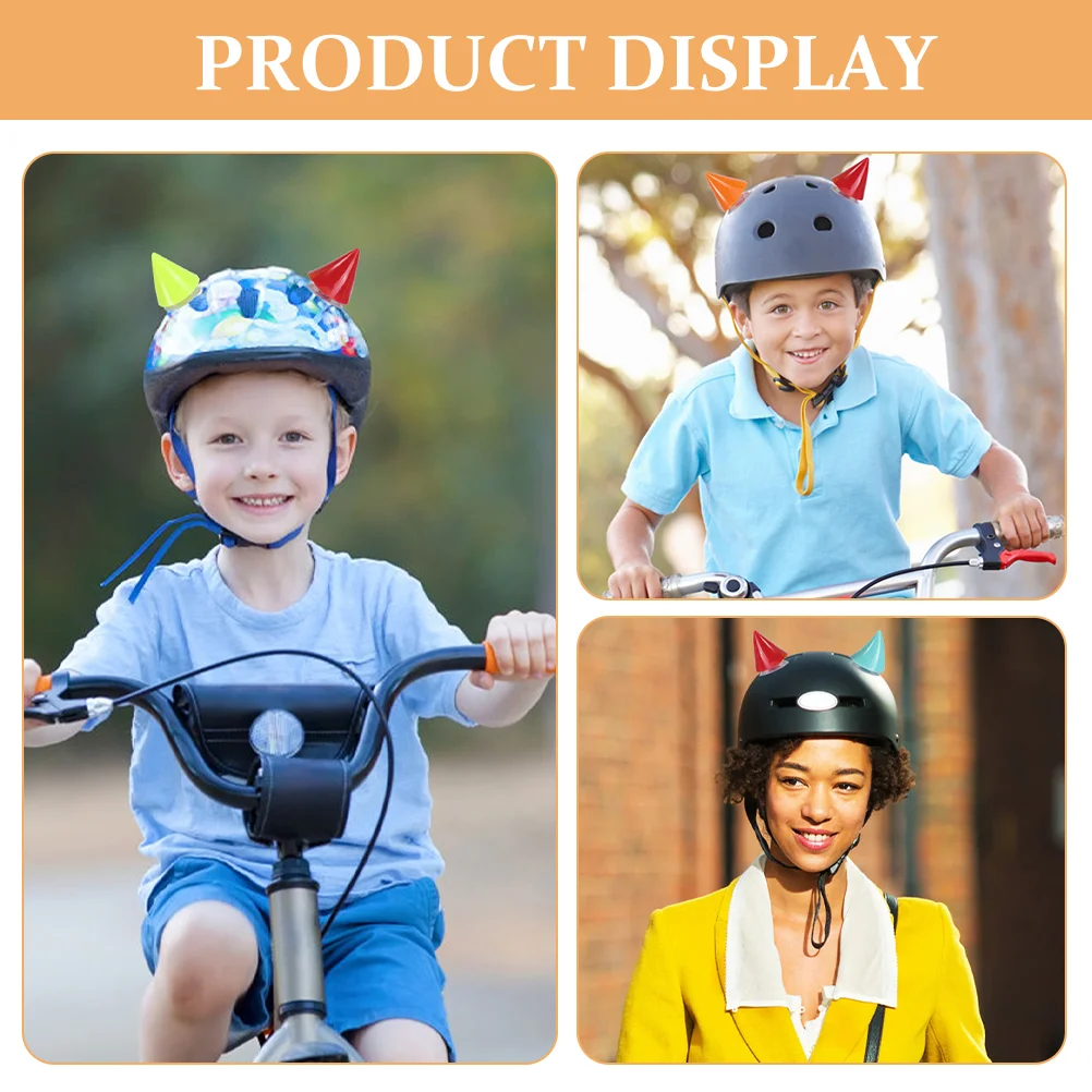 

8 Pcs Plastic Horns Ski Horns Small Horns With Suction Cup For Women Men Bike Ski Motorcycle Snowboard