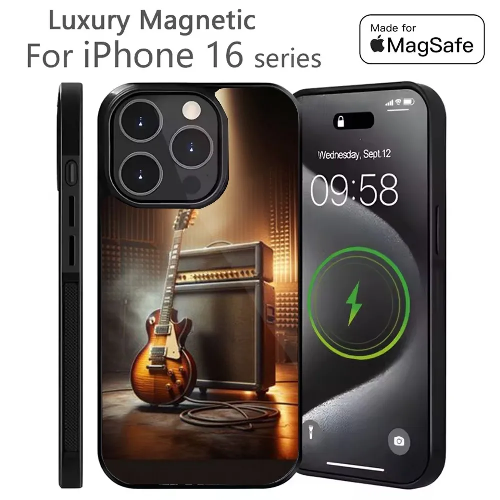 

Guitar Amp Phone Case For iPhone 16,15,14,13,12,11,Plus,Pro,Max Mini Magsafe Magnetic Wireless Charging
