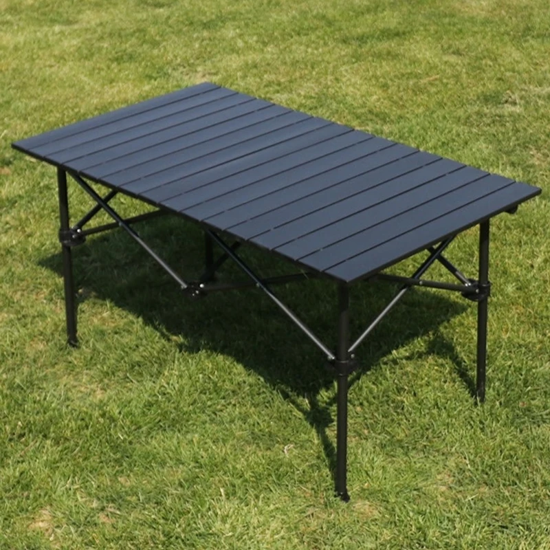 

Carbon Steel Outdoor Table Foldable Design Garden Table for Picnics Camping Y5GB