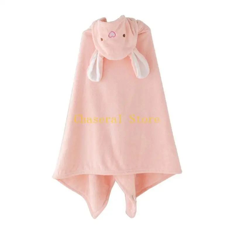 E7CE Baby Hooded Bath Towel for Infant Boys Girl Breathable Swaddle-Wraps Warm Shower Towel Comfortable Quick-Drying Bathrobe
